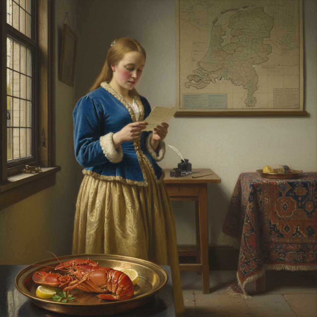 Vermeer Window Lobster Letter