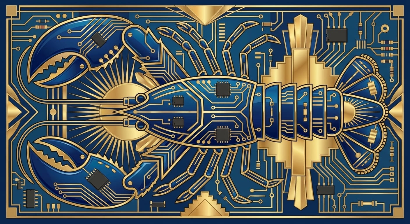 Circuit Board Parliament — Art Deco Study