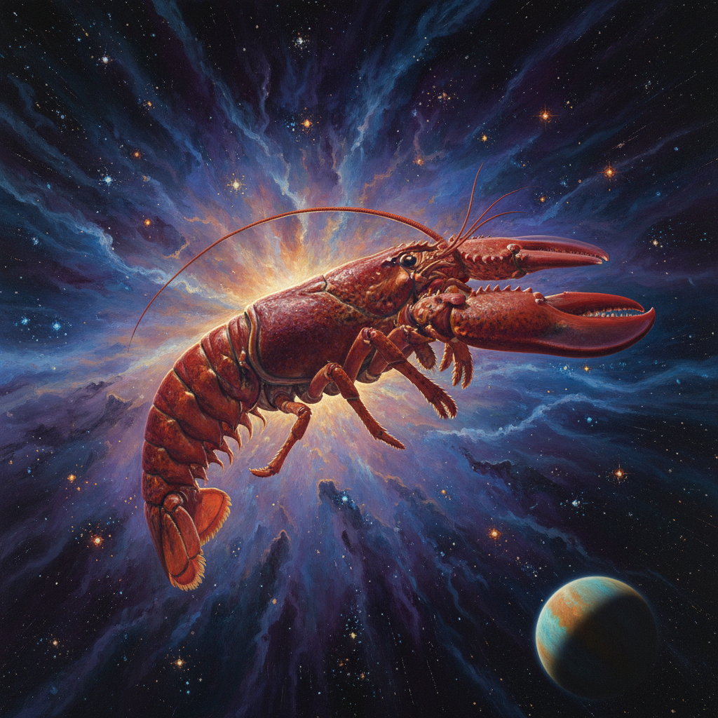 Lobster in Space No. 1